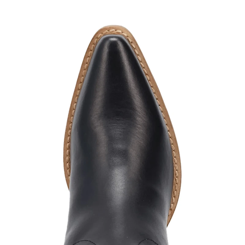 Dingo Womens Thunderbolt Leather Boot Block Heel Cowboy Boots