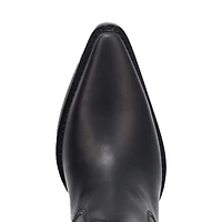 Dingo Womens Burnin' Love Leather Boot Block Heel Cowboy Boots