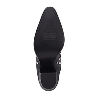 Dingo Womens Show Pony Leather Boot Block Heel Cowboy Boots