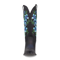 Dingo Womens Posie Leather Boot Block Heel Cowboy Boots