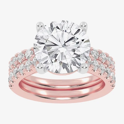 Signature By Modern Bride (G-H / Vs2-Si1) Womens 5 CT. T.W. Lab Grown White Diamond 14K Gold Round Bridal Set