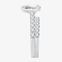 (H-I / SI1-SI2) Signature By Modern Bride Womens 2 1/2 CT. TW. Lab Grown White Diamond 14K Gold Pear Bridal Set