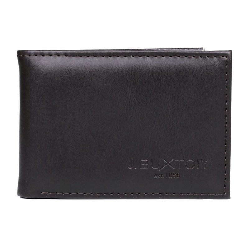 J. Buxton Garrison Front Pocket Slimfold Mens Rfid Blocking Envelope Wallet