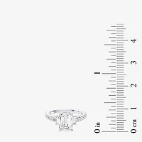 Enchanted Disney Fine Jewelry Cinderella (F / Si1) Womens 2 5/8 Ct. T.W. Lab Grown White Diamond 10K Gold Princess Side Stone Engagement Ring