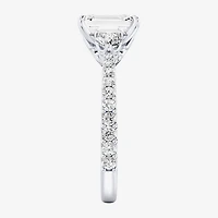 Enchanted Disney Fine Jewelry Aurora (F / Si1) Womens 2 1/5 CT. T.W. Lab Grown White Diamond 10K Gold Princess Sleeping Beauty Side Stone Engagement Ring