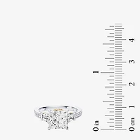 Enchanted Disney Fine Jewelry Belle (F / Si1) Womens 2 5/8 Ct. T.W. Lab Grown White Diamond 10K Gold Beauty and the Beast Princess Side Stone Engagement Ring