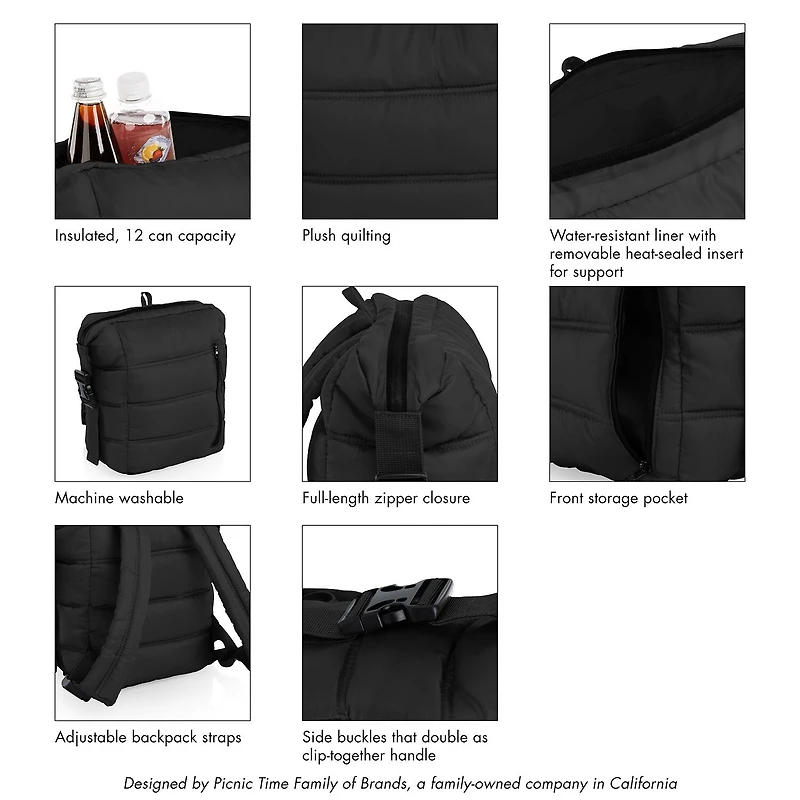ONIVA® Oniva Everyday Quilted Washable Backpack Soft Side Cooler