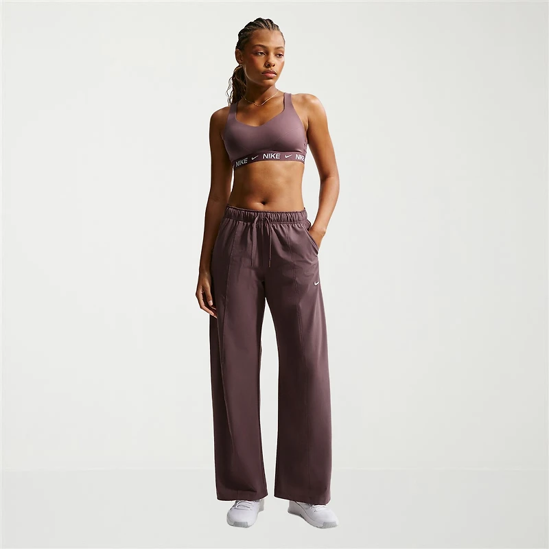 Nike Womens Wide Leg Mid Rise Regular Fit Workout Pant