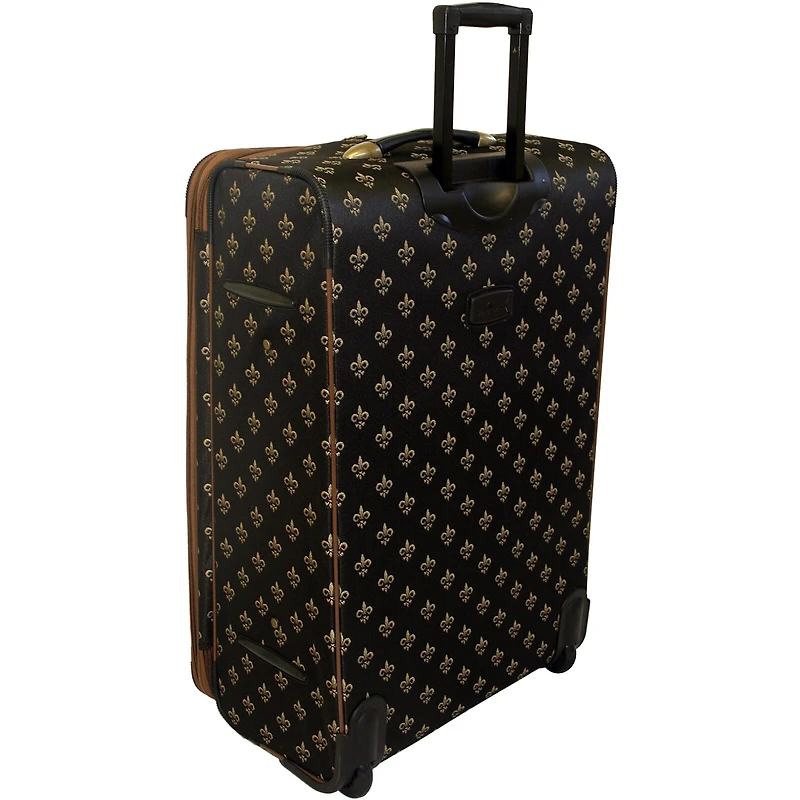 American Flyer Fleur-de-lis 4-pc. Expandable Upright Softside Luggage Set