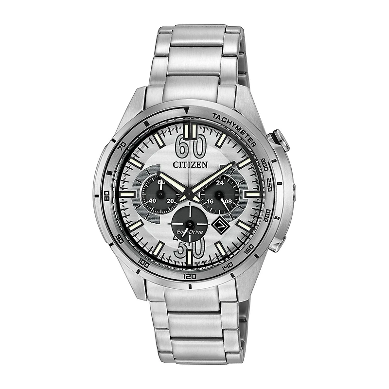 Drive from Citizen® Eco-Drive® Mens Stainless Steel Chronograph Watch CA4121-57A