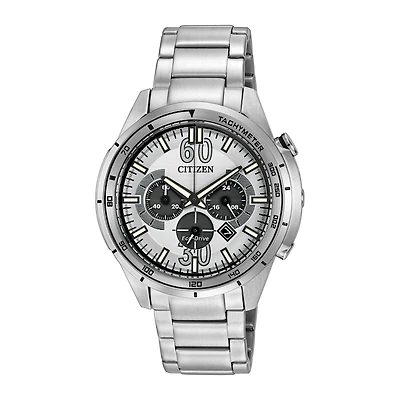 Drive from Citizen® Eco-Drive® Mens Stainless Steel Chronograph Watch CA4121-57A