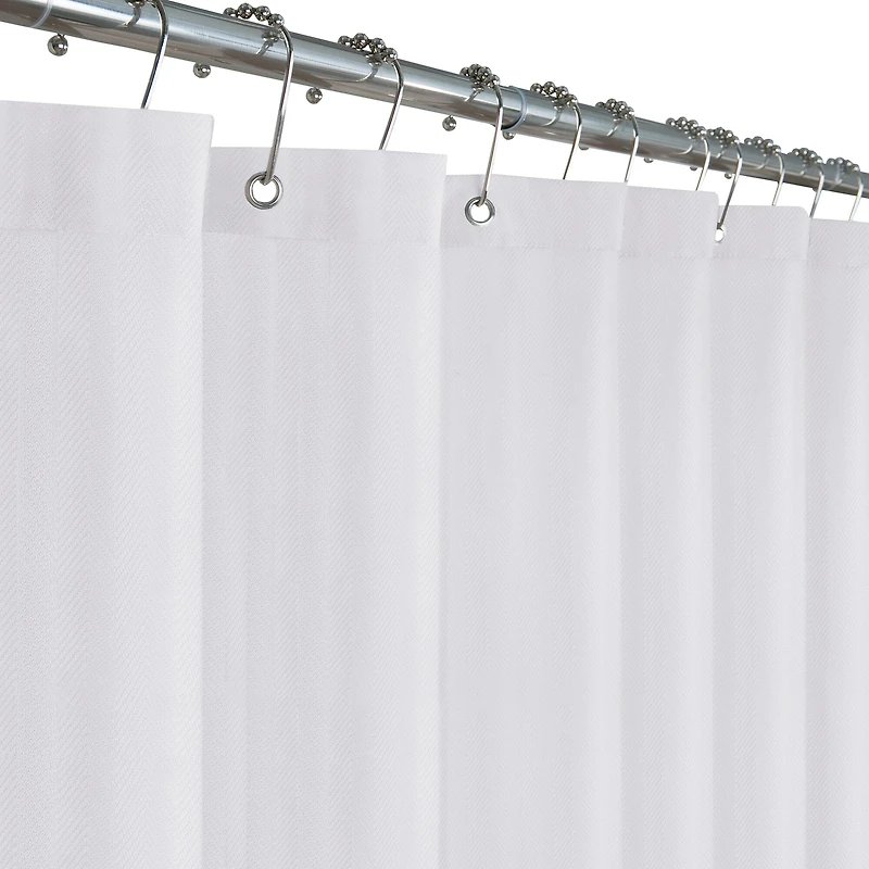 Maytex Mills Waterproof Herringbone Shower Curtain Liner