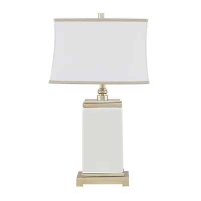 Hampton Hill Signature Colette Rectangular Ceramic Table Lamp