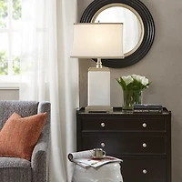 Hampton Hill Signature Colette Rectangular Ceramic Table Lamp