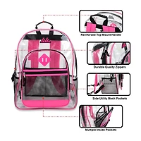 Summit Ridge Delux Clear Backpack With Mesh