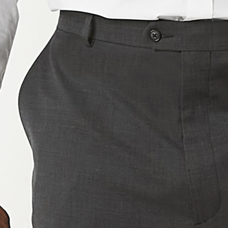 Stafford Coolmax All Season Ecomade Mens Big and Tall Classic Fit Flat Front Suit Pant