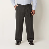 Stafford Coolmax All Season Ecomade Mens Big and Tall Classic Fit Pleated Front Suit Pant