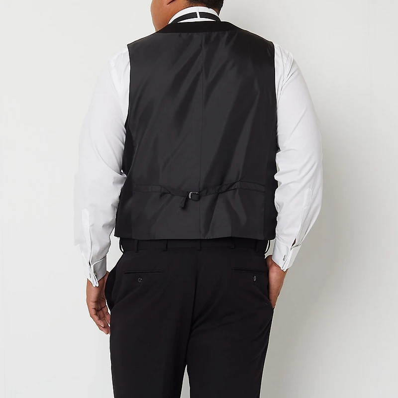 J. Ferrar Ultra Comfort Mens Big and Tall Regular Fit Tuxedo Vest
