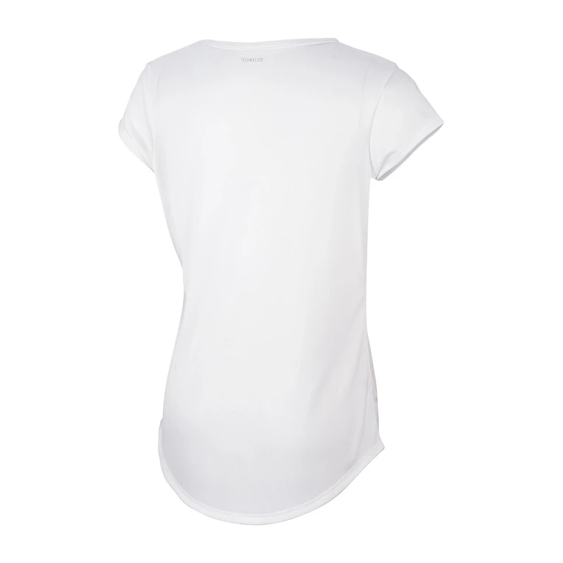 adidas Little Girls Round Neck Short Sleeve Regular Fit Graphic T-Shirt