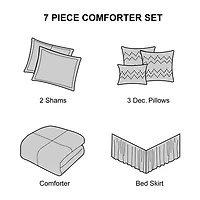 Stratford Park Bonnie 7-pc. Midweight Comforter Set