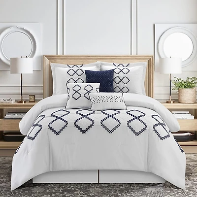 Stratford Park Maya 7-pc. Geometric Midweight Comforter Set