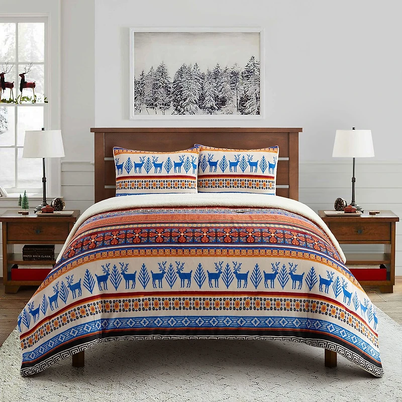 Stratford Park Dasher 3pc Southwest Midweight Comforter Set