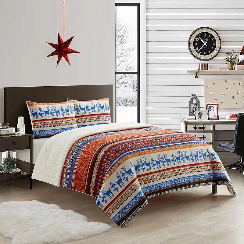 Stratford Park Dasher 3pc Southwest Midweight Comforter Set