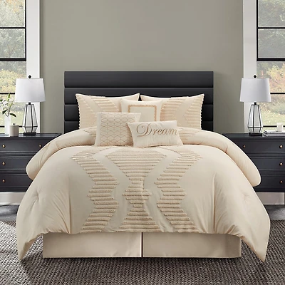 Stratford Park Eloise 7-pc. Geometric Midweight Comforter Set