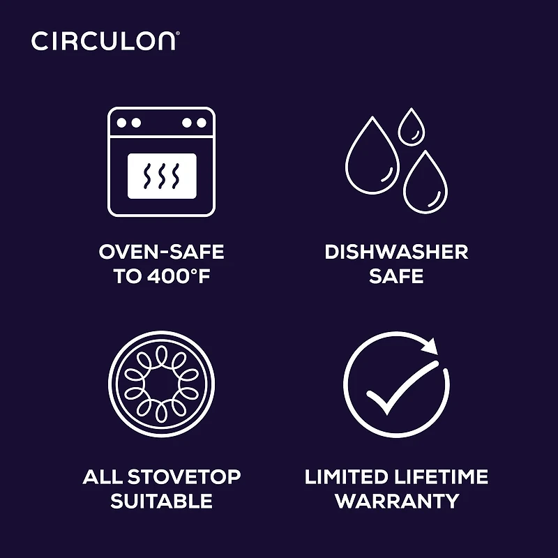 Circulon A1 Series with ScratchDefense 3-qt. Covered Straining Saucepan