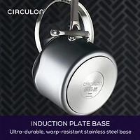 Circulon A1 Series with ScratchDefense 3-qt. Covered Straining Saucepan