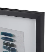 INK+IVY Cerulean Stones Agate Framed Shadow Box Art
