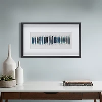 INK+IVY Cerulean Stones Agate Framed Shadow Box Art