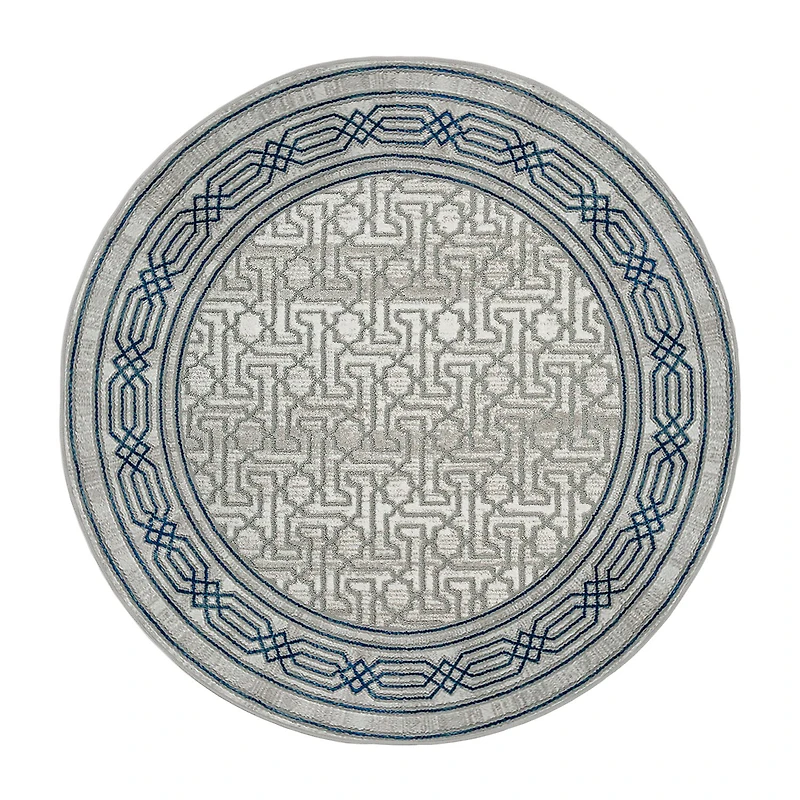 Radici Davide Bordered Indoor Round Area Rug