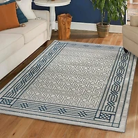 Radici Davide Bordered 5X7 Indoor Rectangular Area Rug