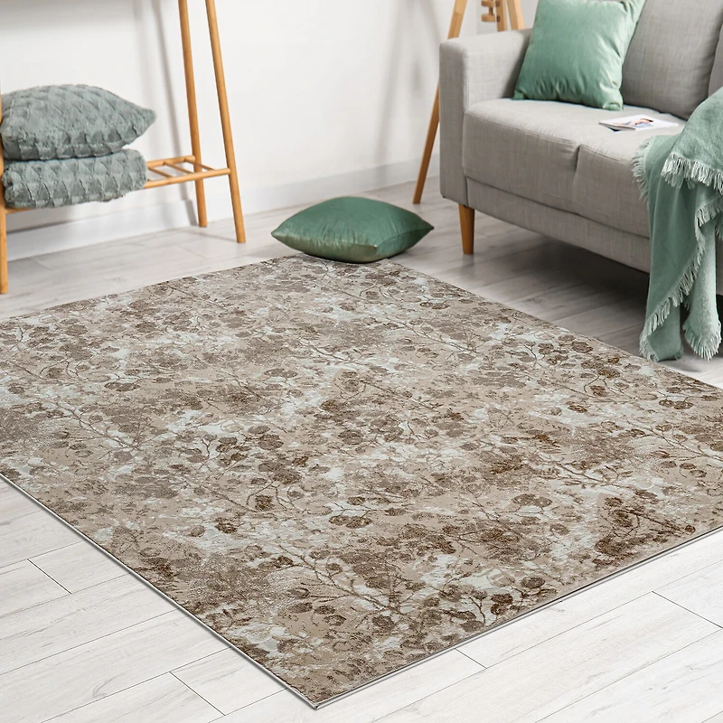 Radici Livigno Floral Washable Indoor Rectangular Accent Rug