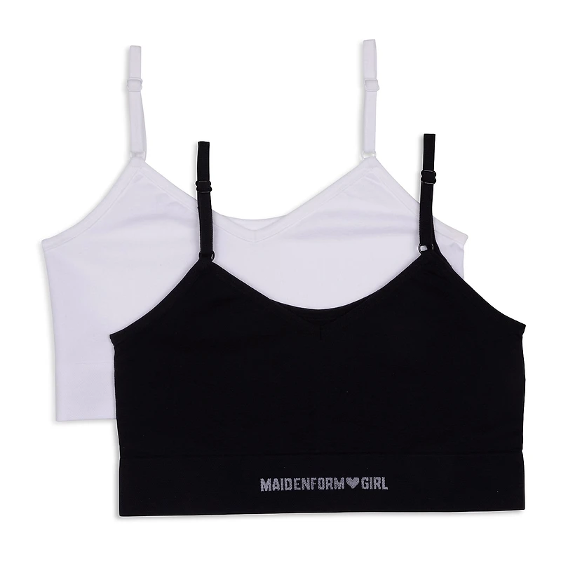 Maidenform Big Kid Girls Seamless Multi-Pack 2-pc. Bralette Rj4324-As1