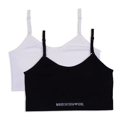 Maidenform Big Kid Girls Seamless Multi-Pack 2-pc. Bralette Rj4324-As1