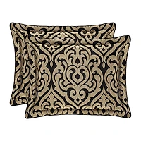 Queen Street Blythe Black & Gold 4-pc. Midweight Embellished Comforter Set