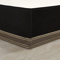 Queen Street Branson Black & Gold 4-pc. Midweight Embellished Comforter Set