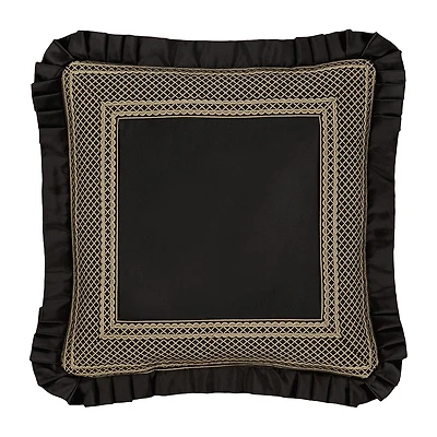 Queen Street Branson Black & Gold Square Throw Pillow