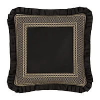 Queen Street Branson Black & Gold Square Throw Pillow