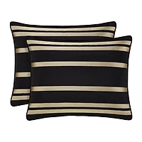 Queen Street Charleston Black 4-pc. Midweight Embellished Comforter Set
