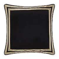Queen Street Charleston Black Embellished Euro Sham