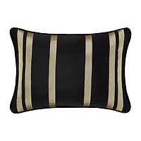 Queen Street Charleston Black Rectangular Throw Pillow