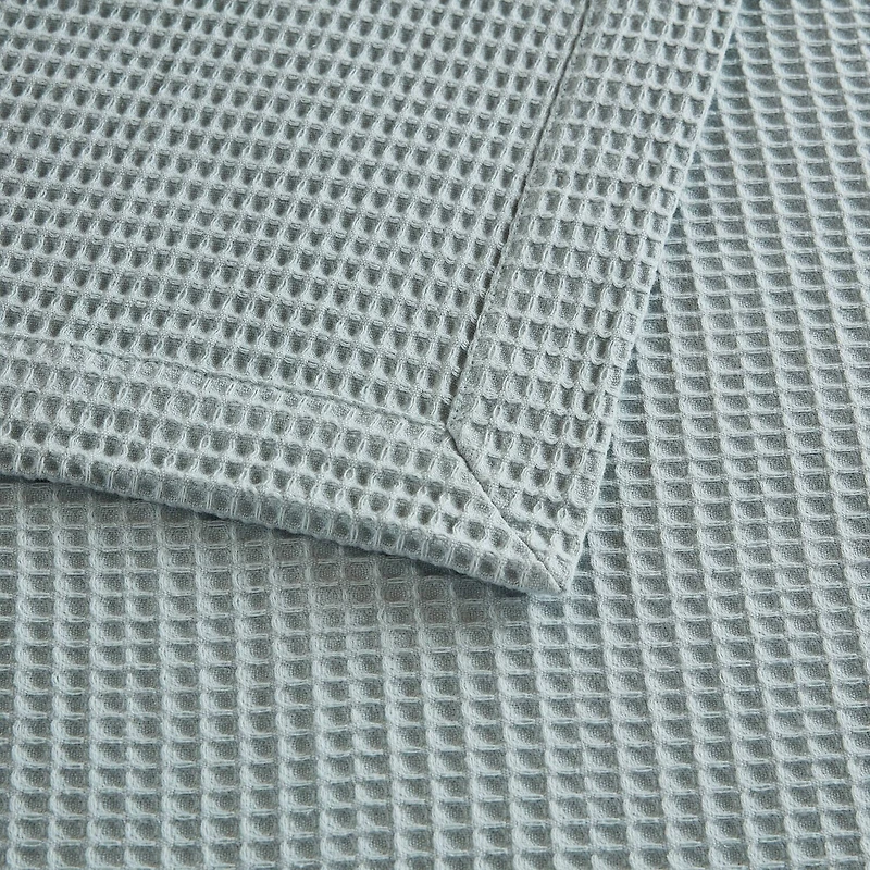 Madison Park Waffle Weave Cotton Lightweight Blanket