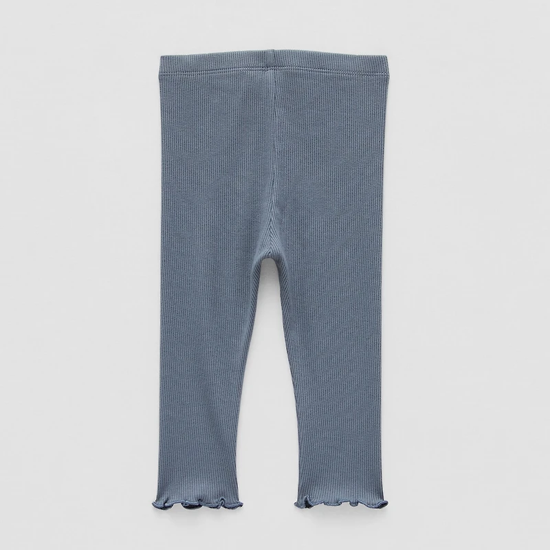 Okie Dokie Rib Baby Girls Skinny Full Length Leggings