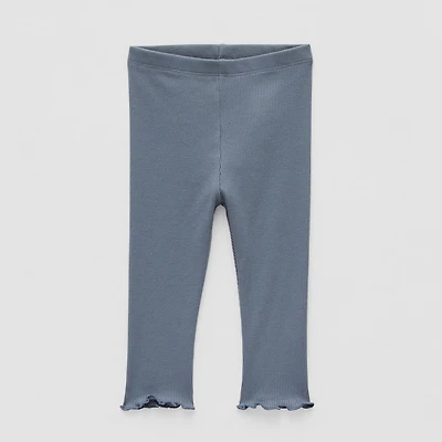 Okie Dokie Rib Baby Girls Skinny Full Length Leggings