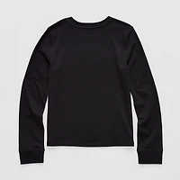 Thereabouts Little & Big Kid Girls Crew Neck Long Sleeve T-Shirt