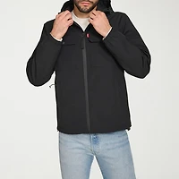 Levi's® Mens Hooded Water Resistant Midweight Raincoat