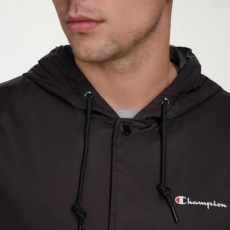 Champion Mens Hooded Water Resistant Midweight Raincoat